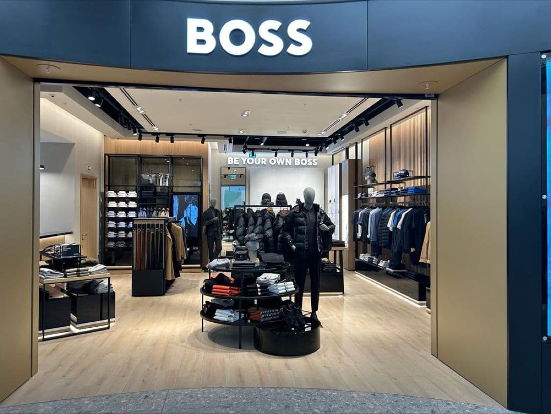 BOSS retail store fitted with Rossair building services