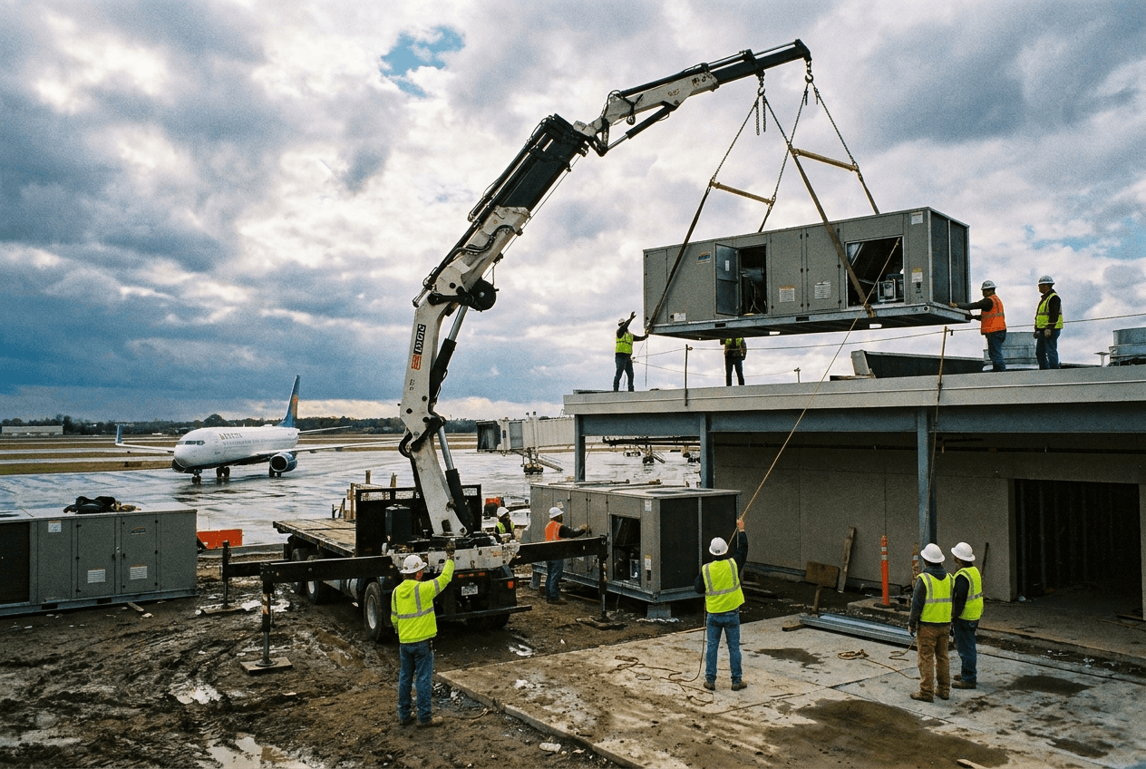 Airport MEP installation project